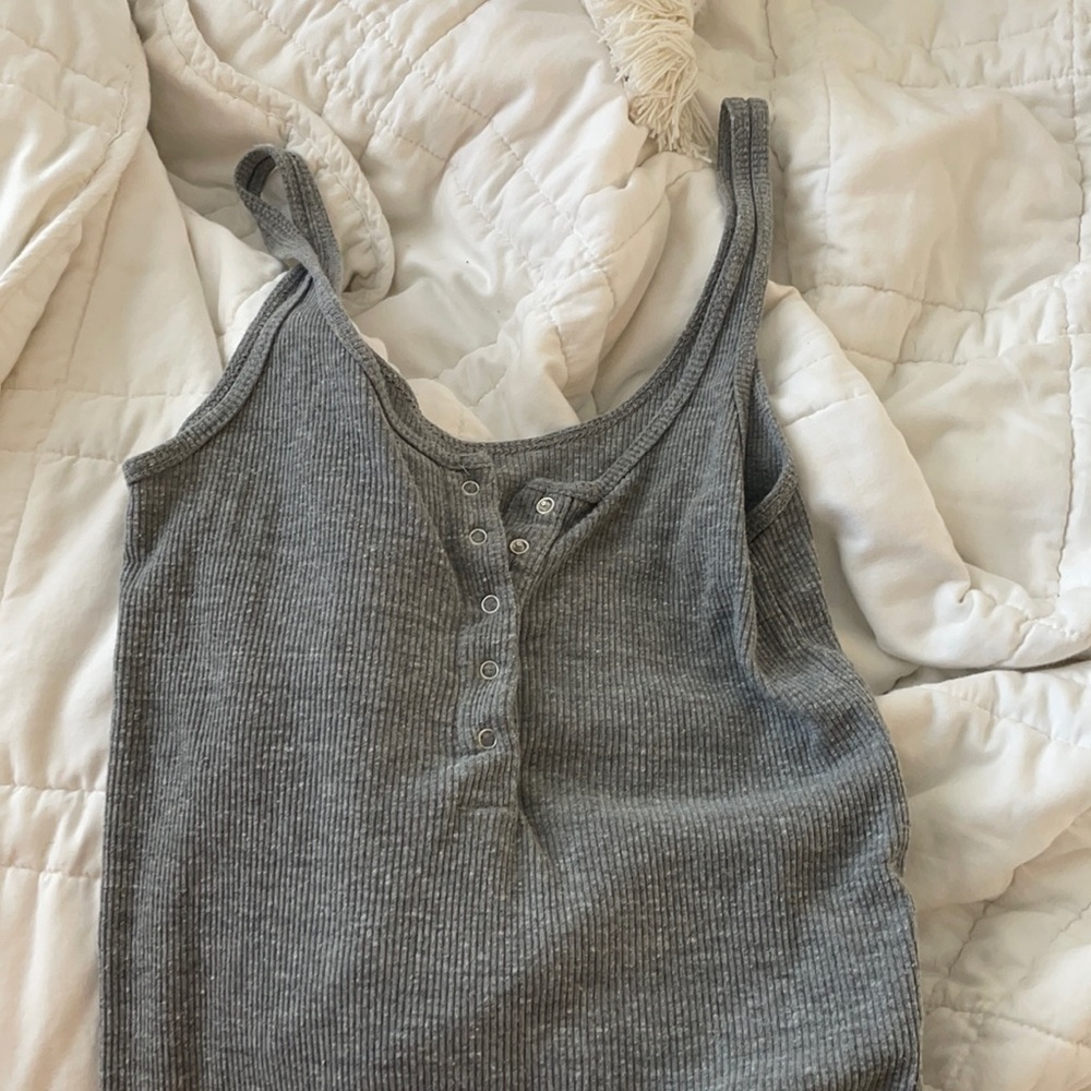 Gray PacSun Ribbed Tank